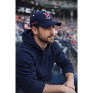 Boston Red Sox Cap Hat Navy Adjustable Strapback MLB Embroidered Logo
